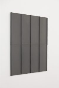 Solid gray surface with ridges and folds.