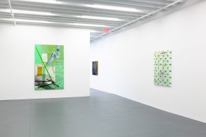 Gallery view of two works.