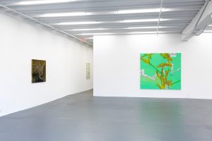 Gallery view of two works.