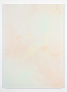 Colorfield gradients across the surface of the painting.