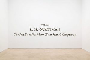 Work 4: R. H. QUAYTMAN, The Sun Does Not Move (Dear Johns), Chapter 35