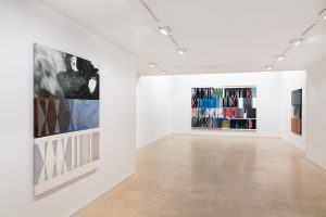 Gallery view of large scale artwork on the wall