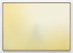 Glossy gold panel with a reflective surface